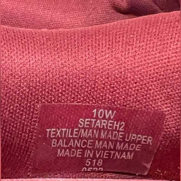 Easy Spirit Maroon Knit Lace-Up Sneakers Size 10W - Picture 9 of 9